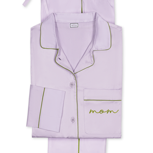 MOM Nocturne Violet and Grass Pajama Set