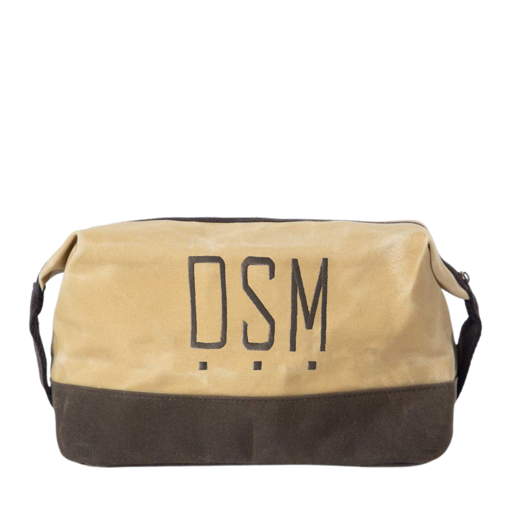 Waxed Dopp Kit-Multiple Colors