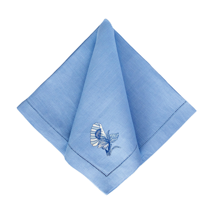 Bob Christian Circus Blossom in Blue-Multiple Napkin Colors