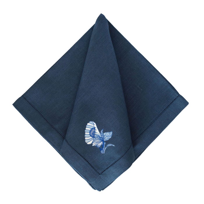 Bob Christian Circus Blossom in Blue-Multiple Napkin Colors