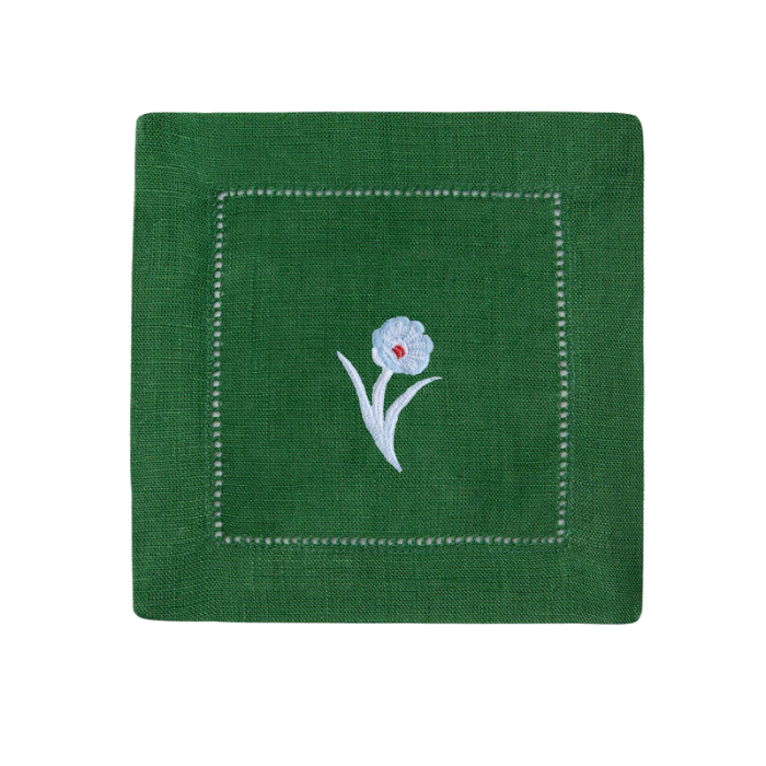 Bob Christian Poppy Stem Cocktail Napkins-Multiple Colors