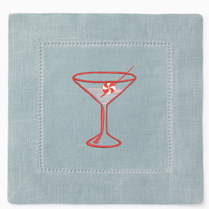 Peppermint Martini Cocktail Napkins-Multiple Colors
