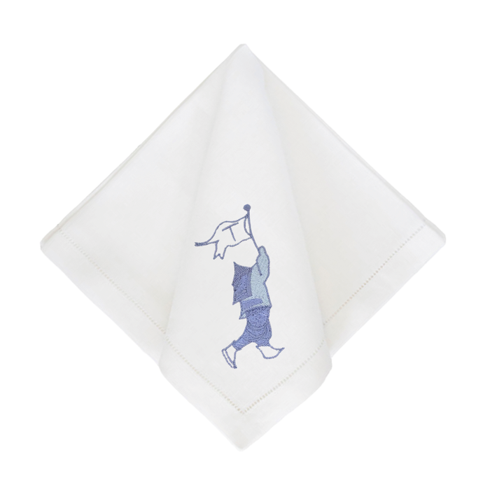 Bob Christian Blue Telfair Man Dinner Napkins-Set of 4