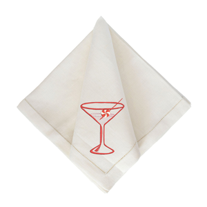 Peppermint Martini Dinner Napkins-Multiple Colors