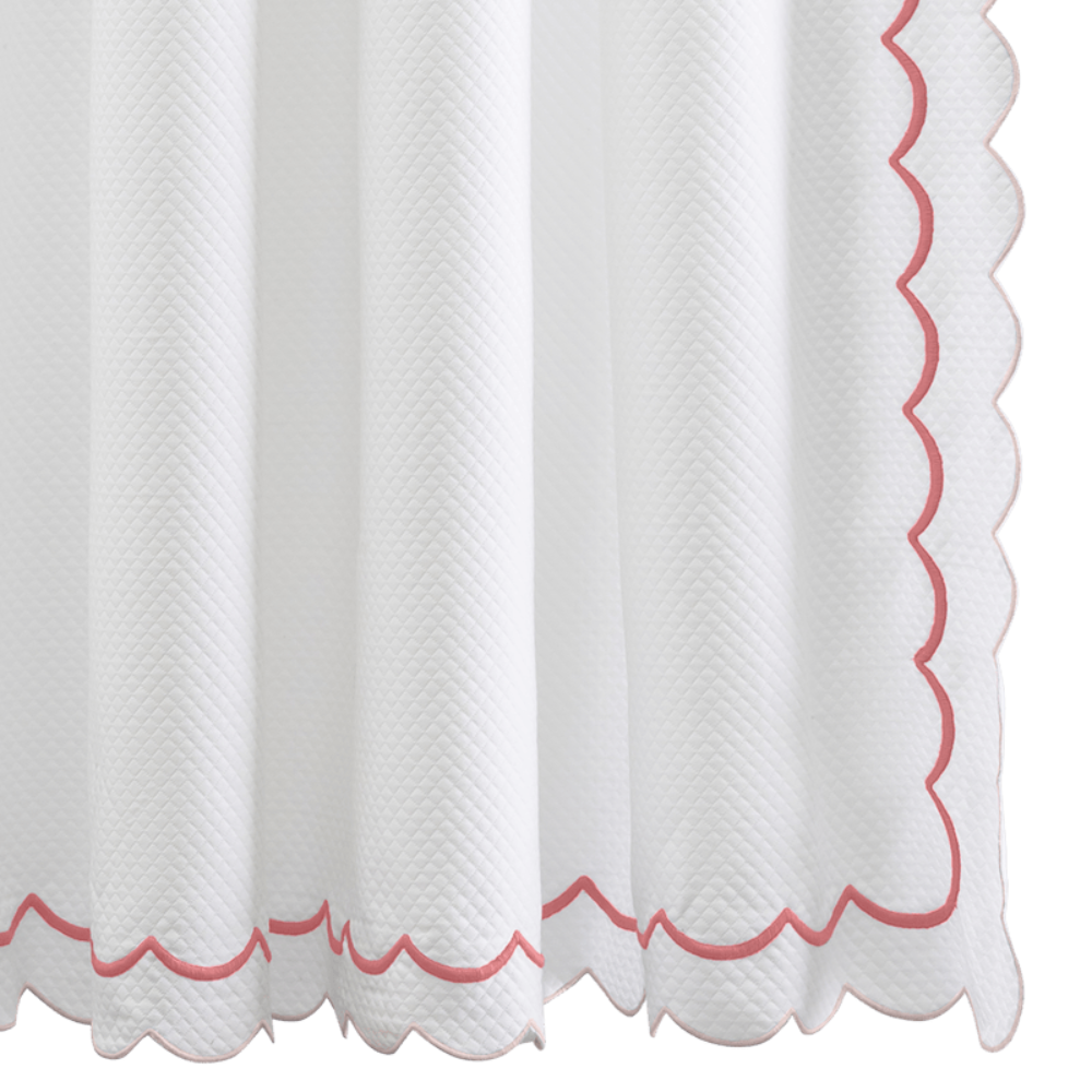 India Pique Shower Curtain-Multiple Colors