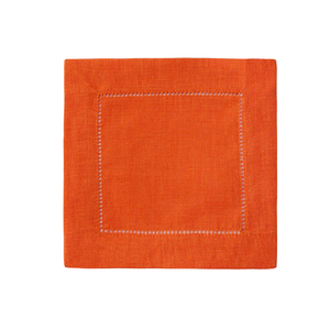 Festival 6x6 Customizable Linen Cocktail Napkins - Multiple Colors
