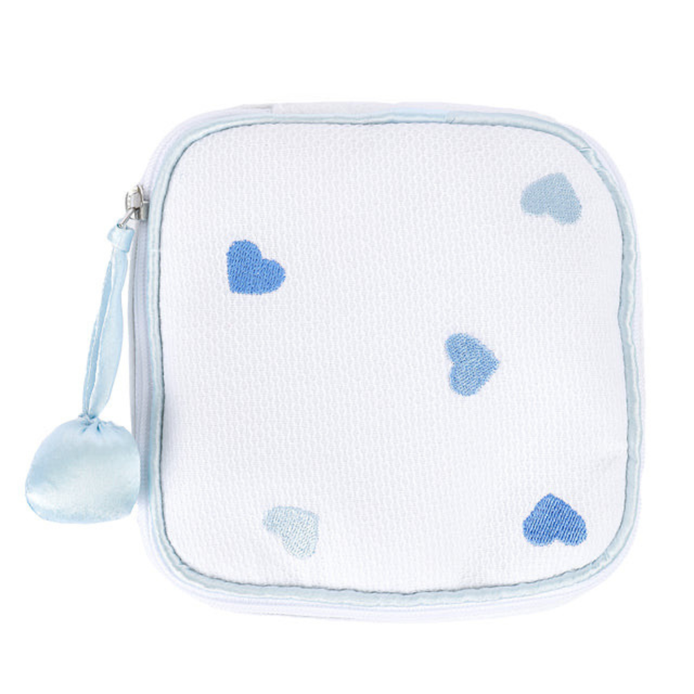 Josie Blue Heart Jewelry Bag