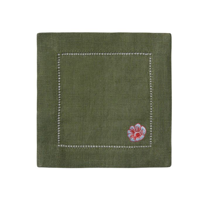 Bob Christian Christmas Poppy Cocktail Napkins