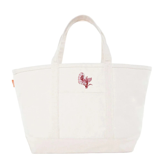 Bob Christian Circus Blossom in Pink & Red Tote Bag-Multiple Colors & Sizes