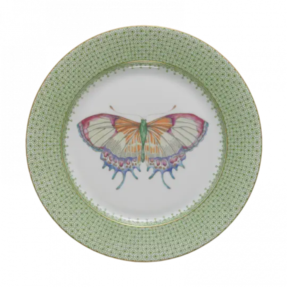 Lace Dessert Plate With Butterfly-Multiple Colors