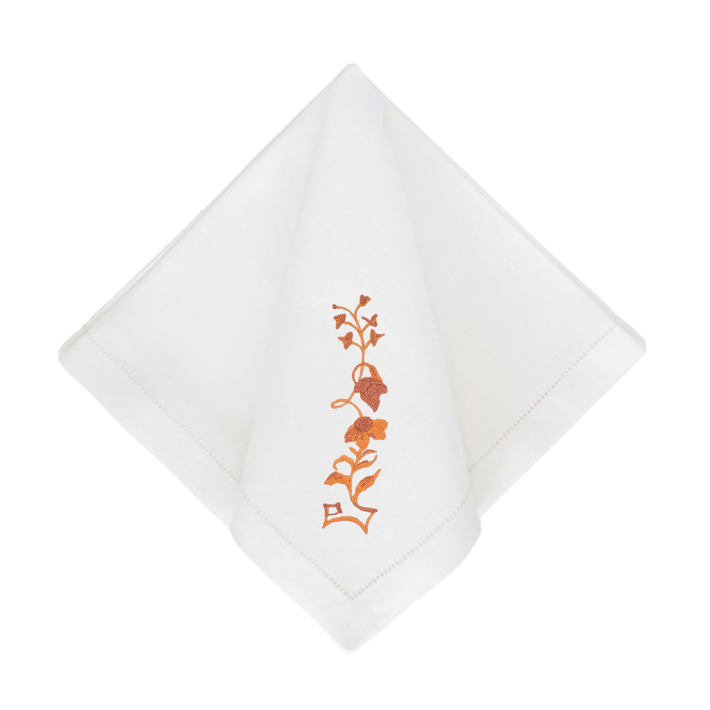 Bob Christian Coral Vine Dinner Napkins-Set of 4