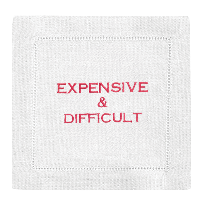 Expensive & Difficult Cocktail Napkins