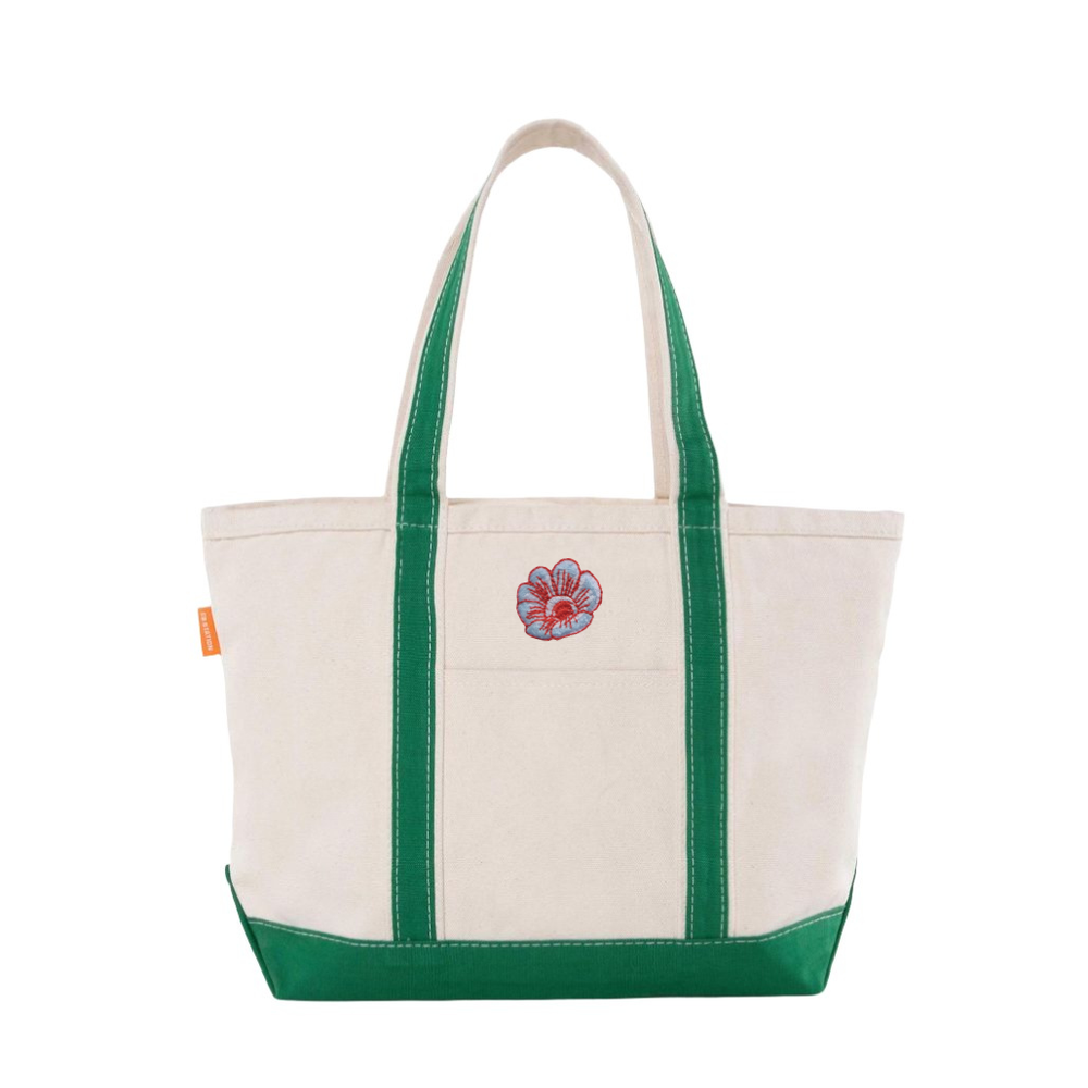 Christmas Poppy Tote Bag-Multiple Colors & Sizes