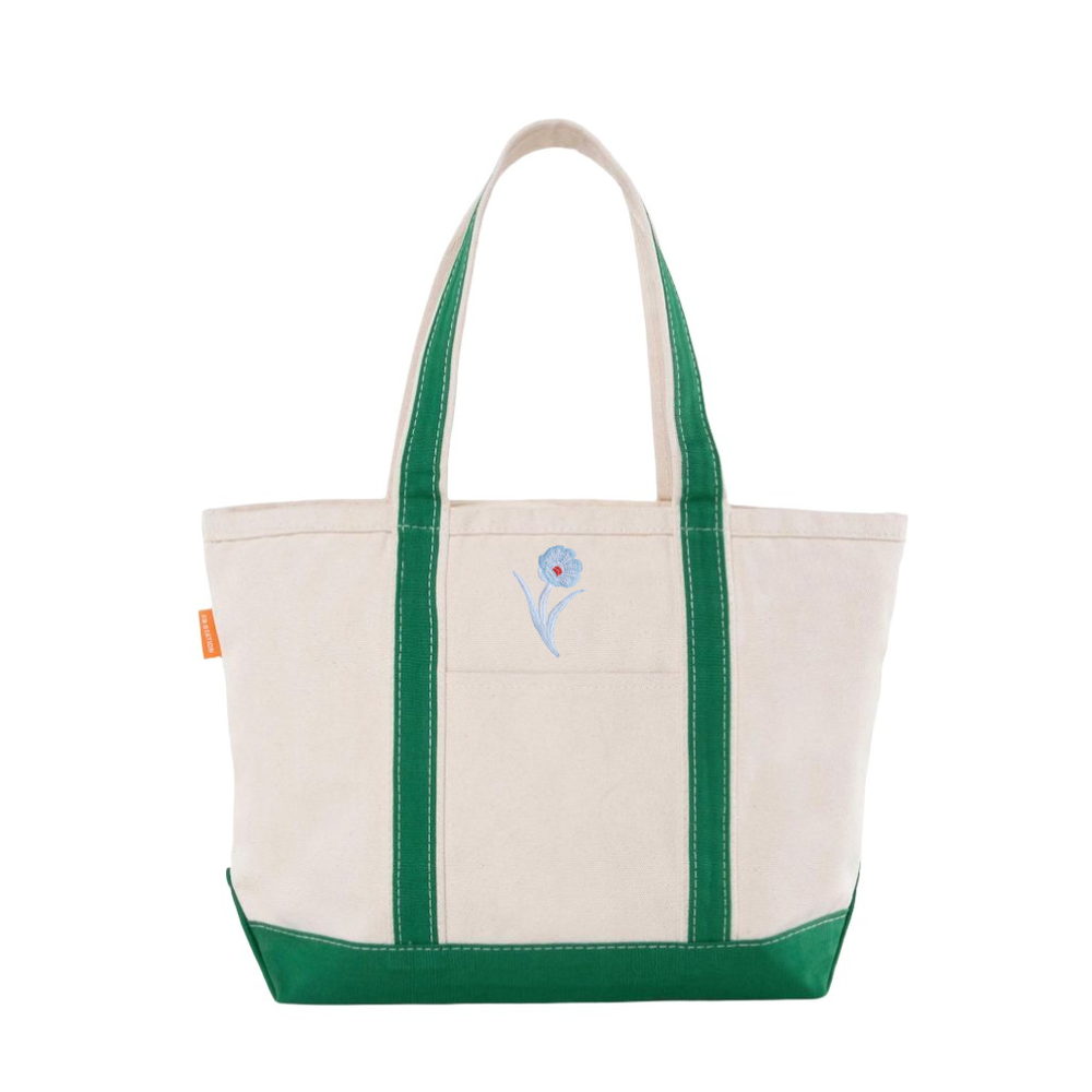 Bob Christian Christmas Poppy Stem Tote Bag-Multiple Colors & Sizes