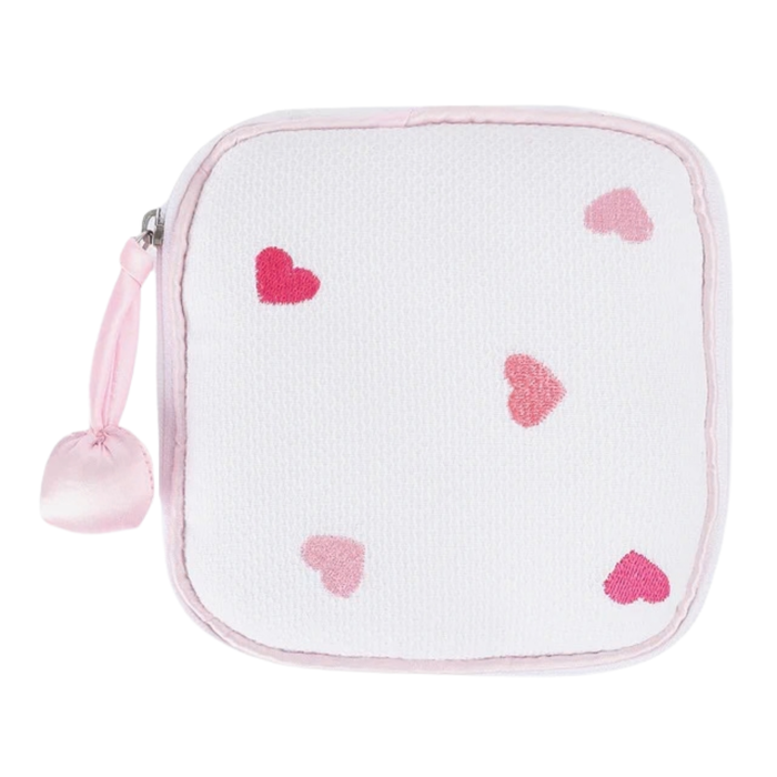 Josie Pink Heart Jewelry Bag