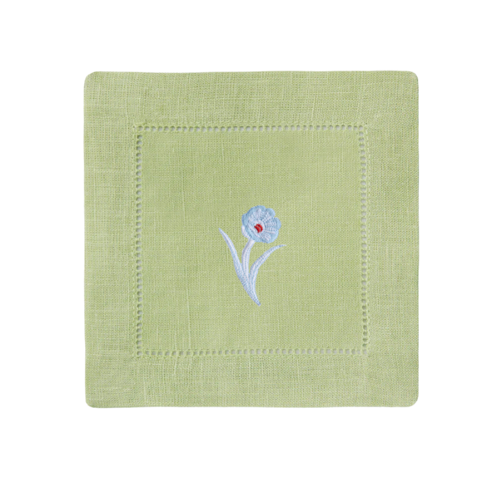 Bob Christian Poppy Stem Cocktail Napkins-Multiple Colors