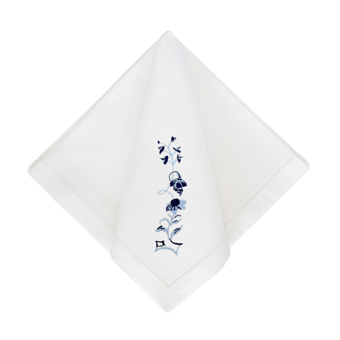 Bob Christian Blue Vine Dinner Napkins-Set of 4