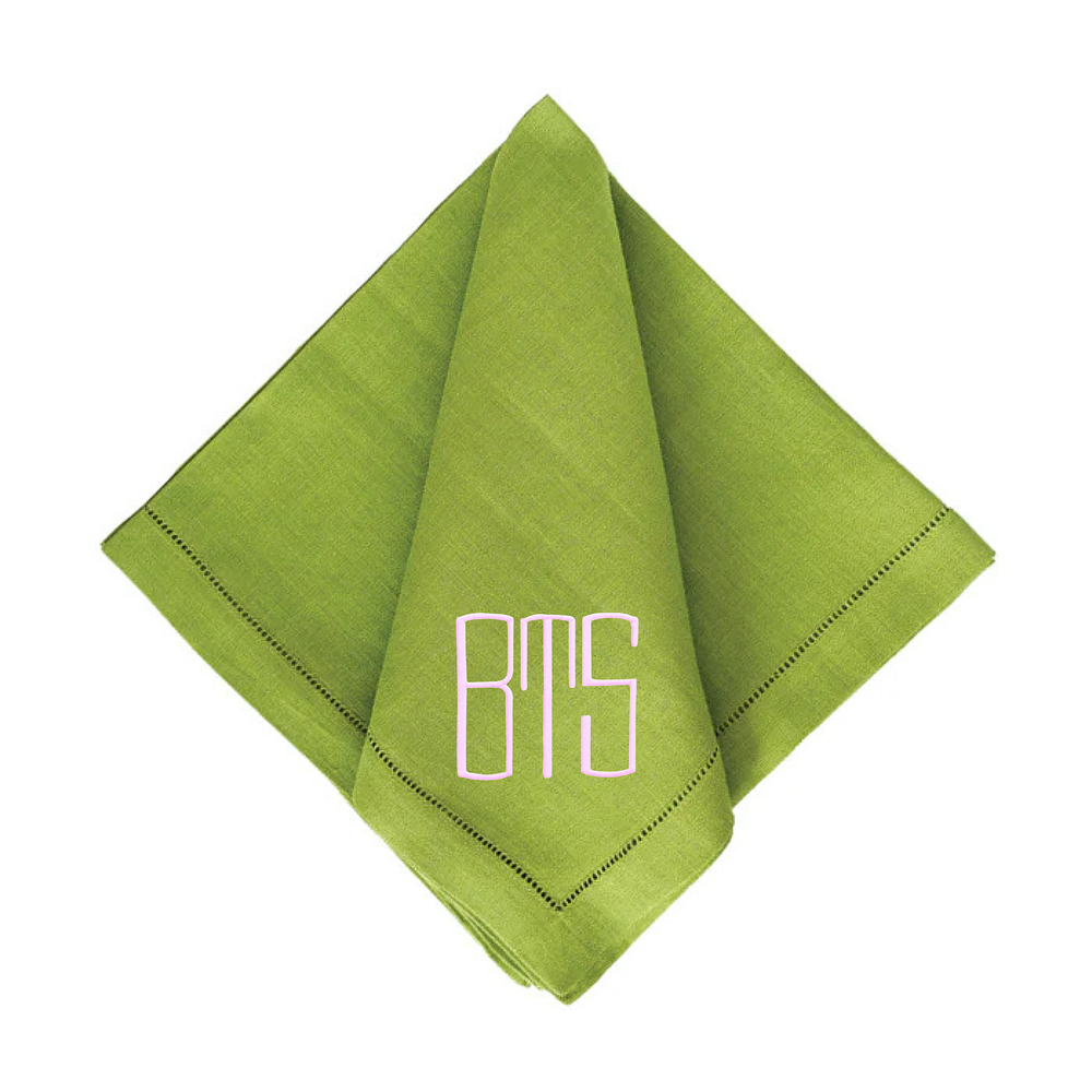 Festival Customizable Linen Dinner Napkins - Fern