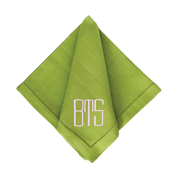 Festival Customizable Linen Dinner Napkins - Fern