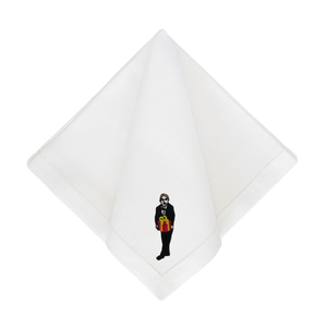 Julia Christian Man with a Gift in Black & Chartreuse