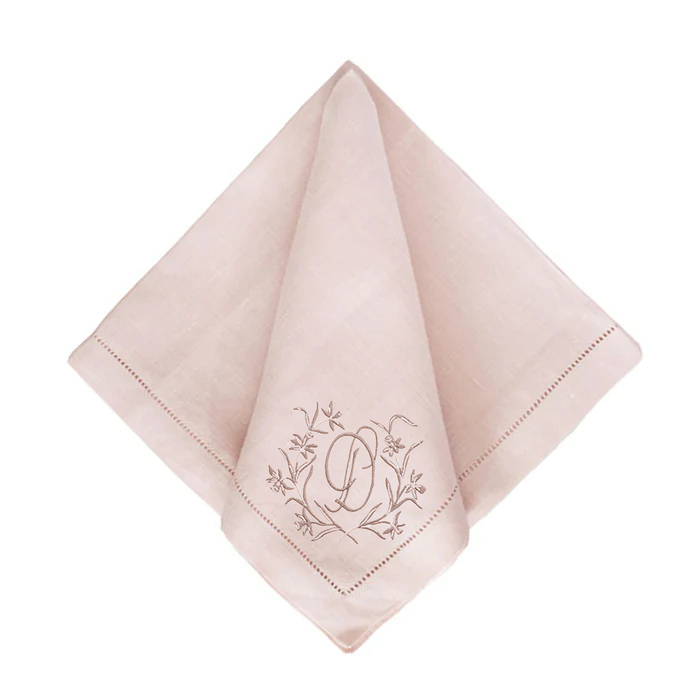 Festival Customizable Linen Dinner Napkins - Petal