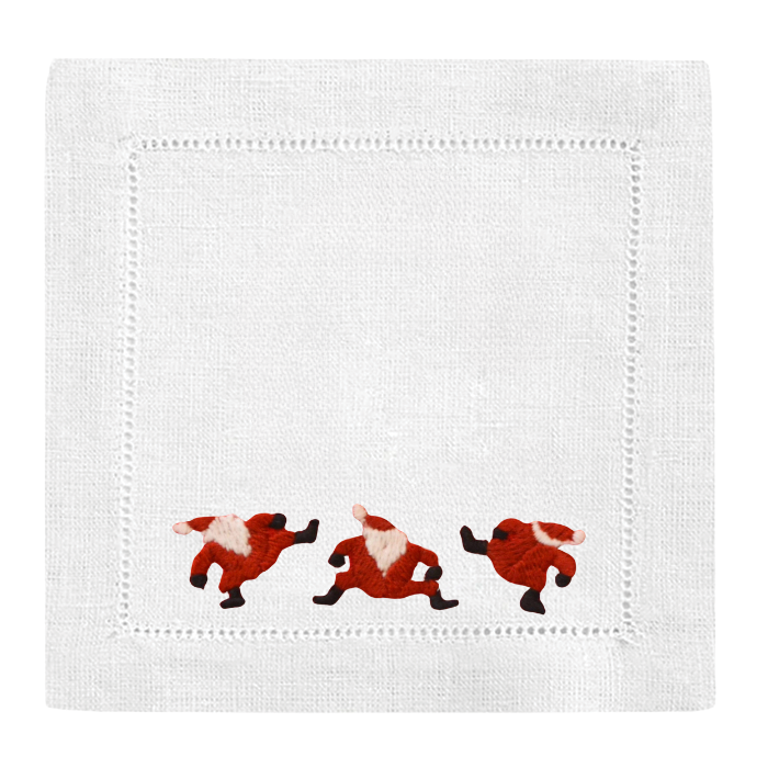 Classic Dancing Santa Cocktail Napkins