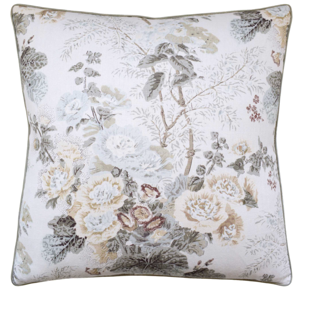 Althea Linen Pillow-Stone