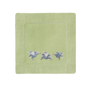 Frost & Silver Dancing Santa Cocktail Napkins