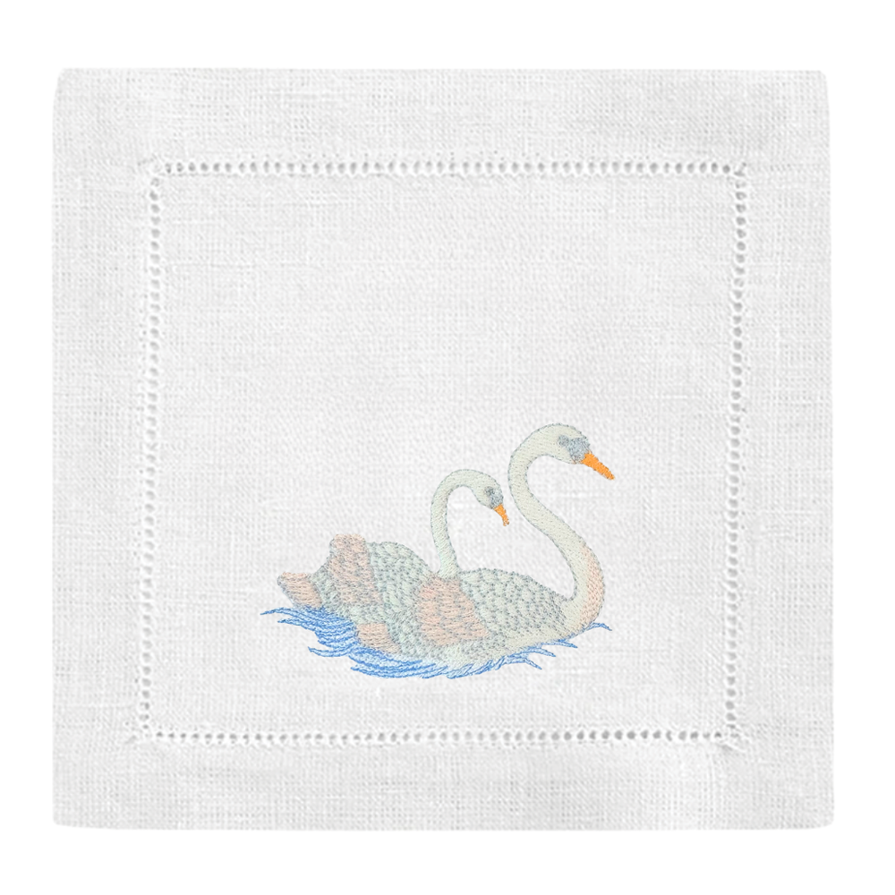 Swan Cocktail Napkins
