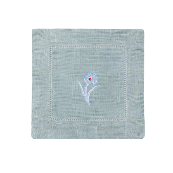 Bob Christian Poppy Stem Cocktail Napkins-Multiple Colors