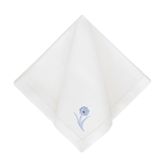 Bob Christian Poppy Stem Dinner Napkins-Multiple Colors