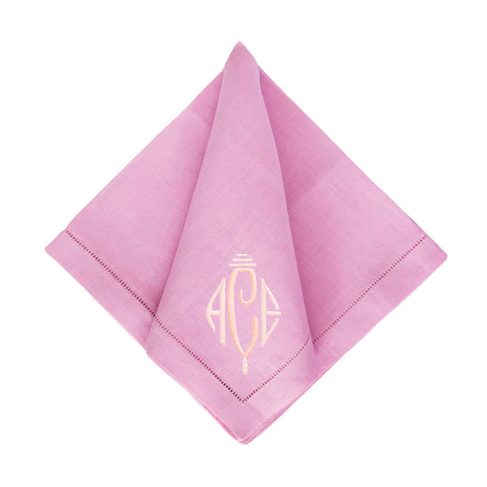 Festival Customizable Linen Dinner Napkins - Cotton Candy