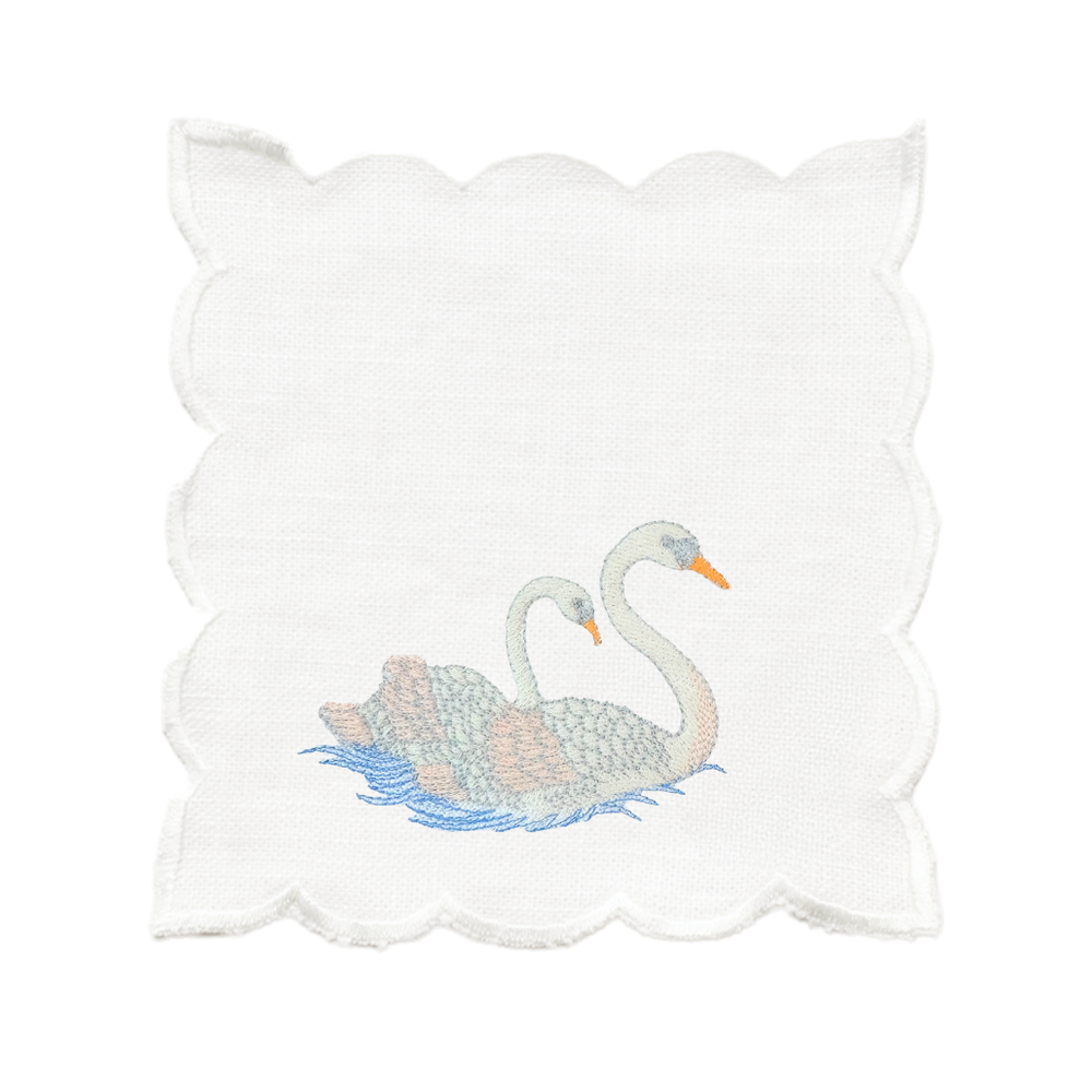 Swan Cocktail Napkins