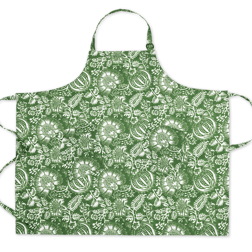 GRANADA PALM LINEN APRON