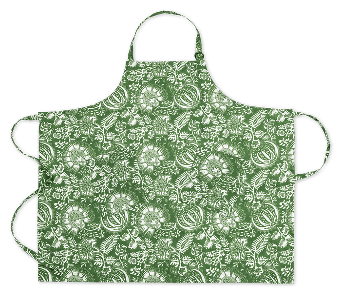 GRANADA PALM LINEN APRON