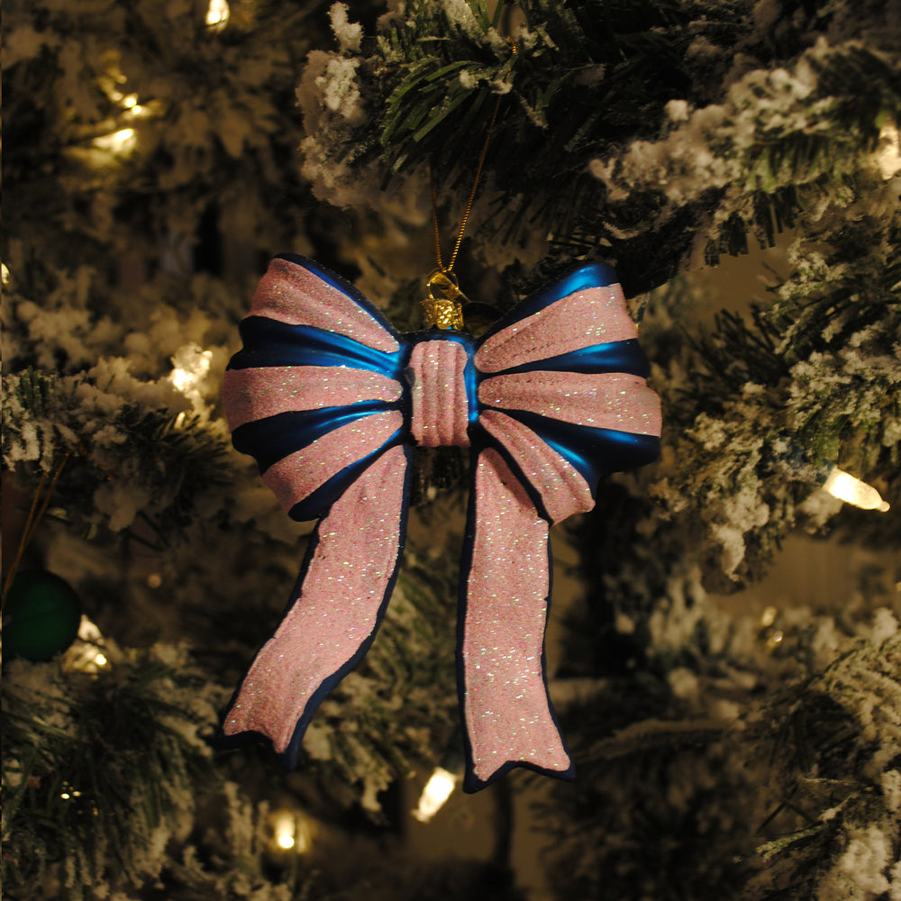 Cody Foster Glitter Bow Ornaments