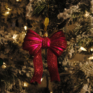 Cody Foster Glitter Bow Ornaments