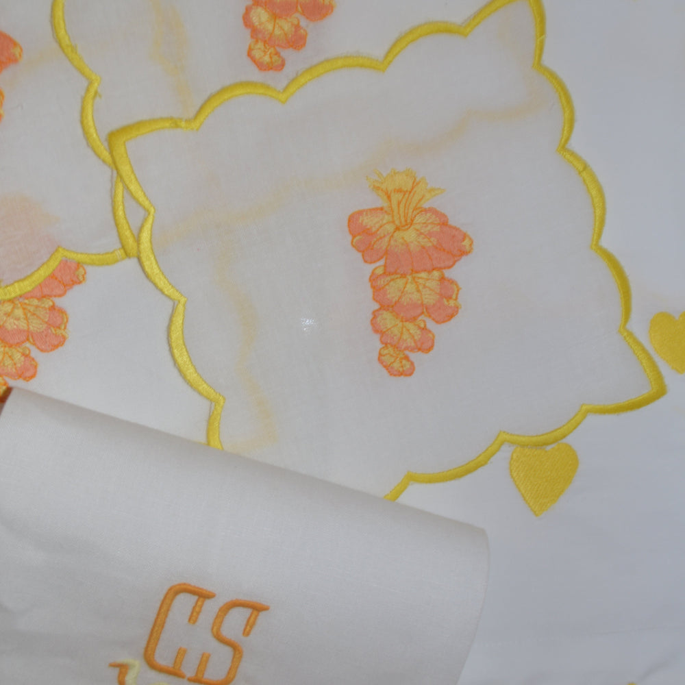 Bob Christian Wisteria Scallop Cocktail Napkins