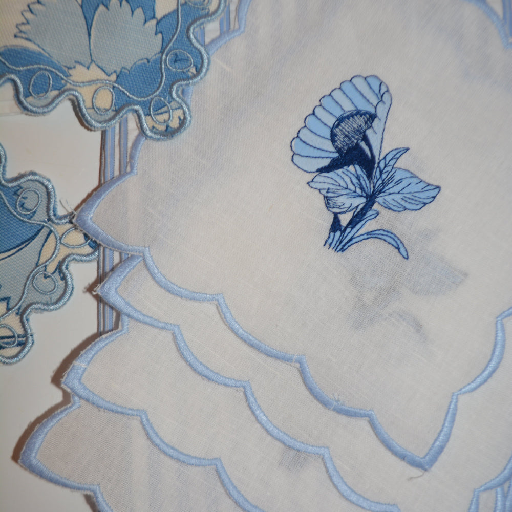 Bob Christian Circus Blossom Scallop Cocktail Napkins