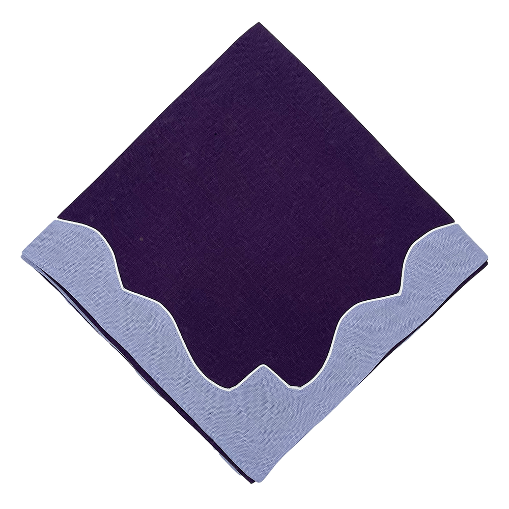 Scallop Border Dinner Napkins