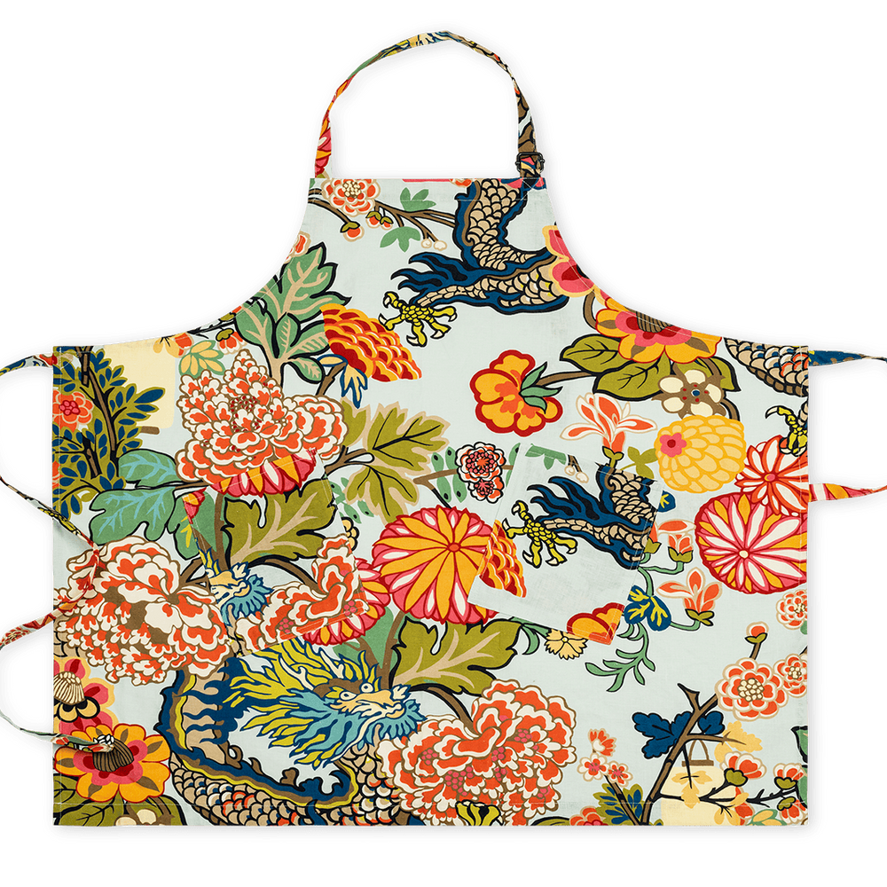 Chiang Mai Dragon Linen Apron