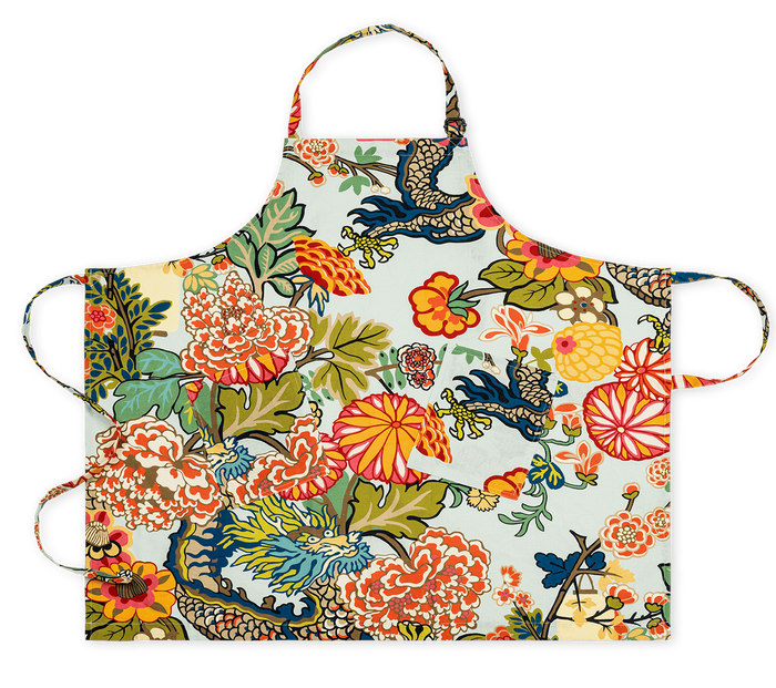 Chiang Mai Dragon Linen Apron