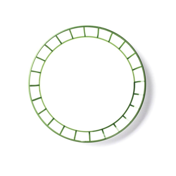 Fence Salad Plate - Green