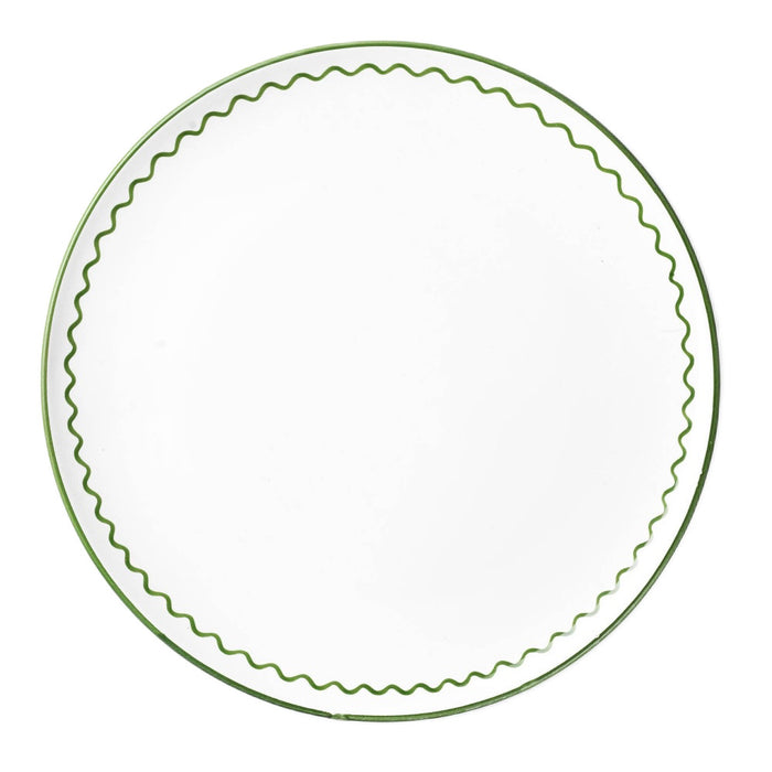 Zigzag Dinner Plate - Green