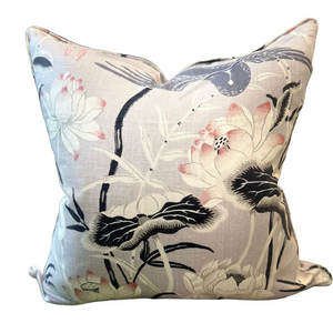 Lotus Garden Pillow - Lilac