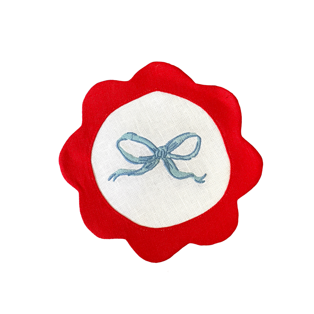 Circular Bow Cocktail Napkin