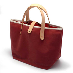 Waxed Canvas Mini Tote - Nantucket Red