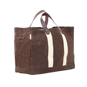 Waxed Commute Customizable Tote - Khaki