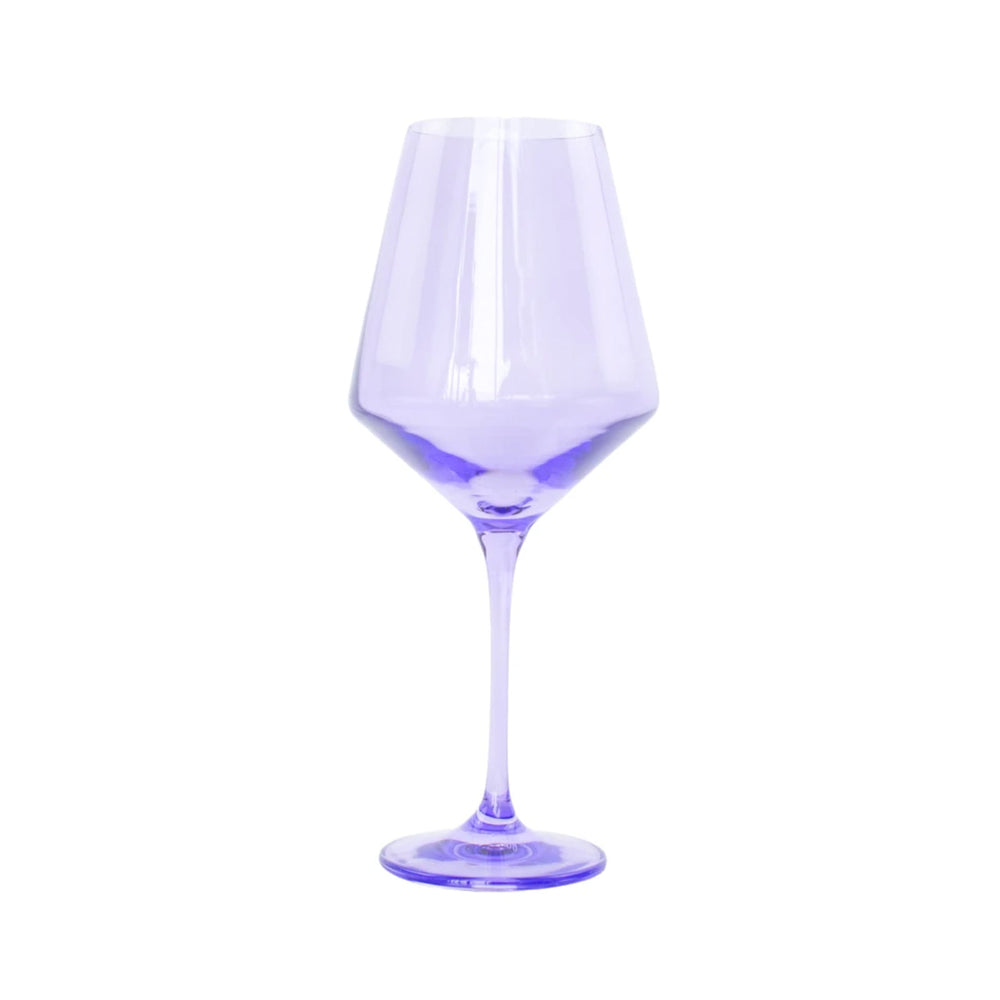 Lavender Stemmed Wine Glasses