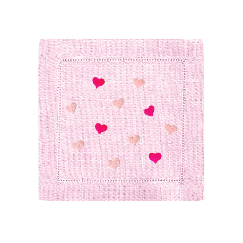 Mini Hearts Cocktail Napkin